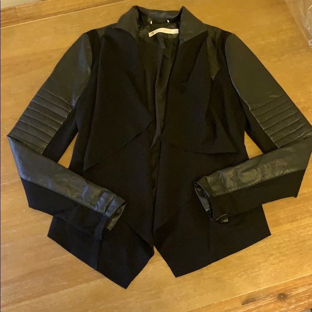 BLANC NOIR faux leather jacket